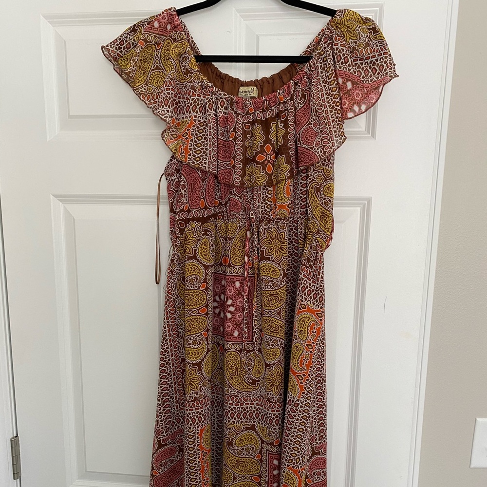 One world chiffon printed dress